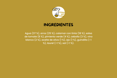 Calamar en su tinta con arroz (350g)