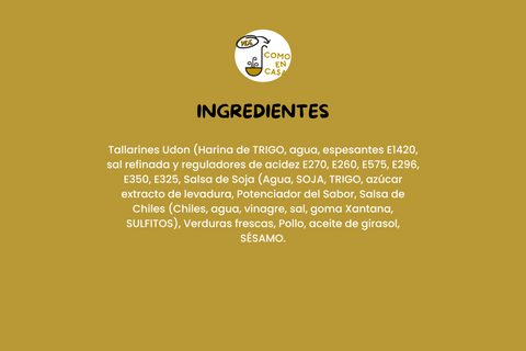 Udon de pollo (350g)