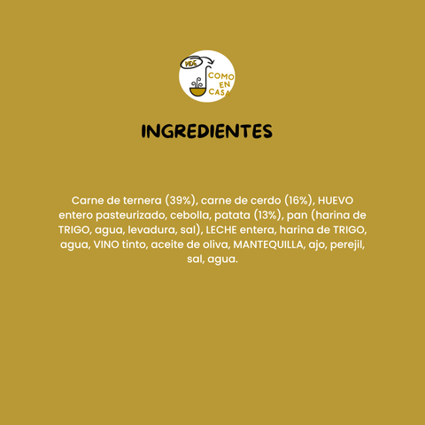 Albóndigas de carne con patata panadera