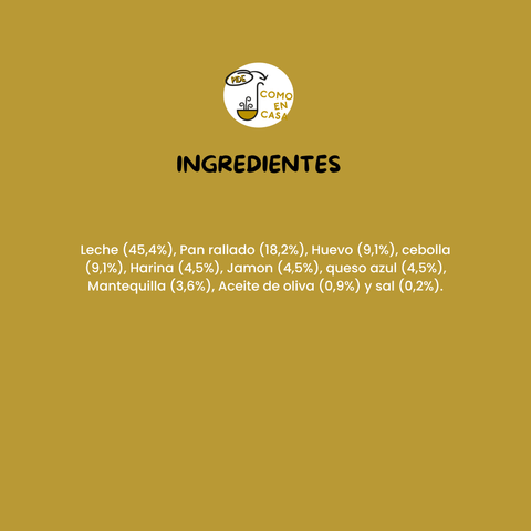 CROQUETAS MIXTAS (QUESO AZUL Y JAMÓN) (20 ud)