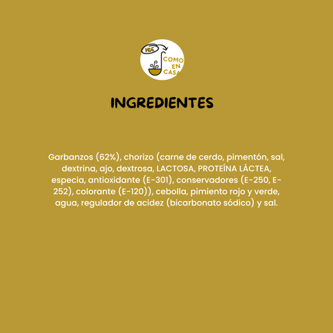 Garbanzos con chorizo