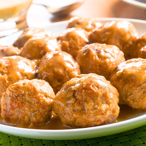 ALBONDIGAS DE CENTOLLO EN SALSA MARINERA CON PARMENTIER DE PATATA TRUFADO (300gr)