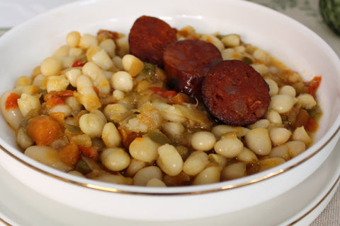 alubias con chorizo