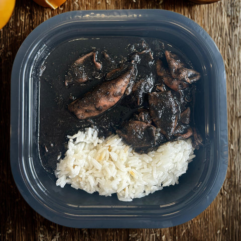 Chipirones en su tinta con arroz (350g)