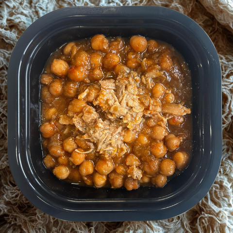 Garbanzos con cabecero de lomo (350g)