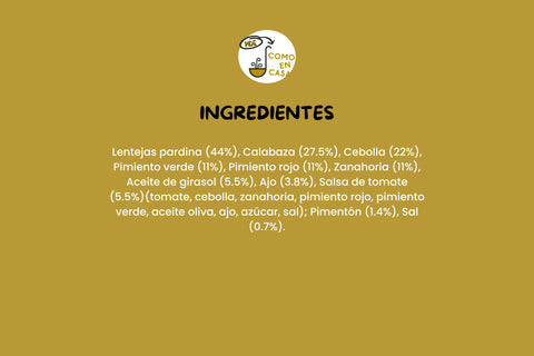 Lentejas con calabaza (350g)