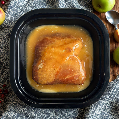 Secreto asado con puré de manzana (350g)